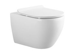 Унитаз подвесной безободковый с сиденьем и смывом TORNADO CEZARES STYLUS-TOR 2.0