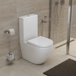 Унитаз-компакт безободковый со смывом TORNADO BelBagno SFERA-TOR