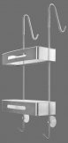 Полка угловая 2-х ярусная подвесная ART&MAX AM-T-2702B-S