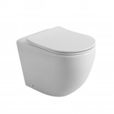 Унитаз приставной безободковый с сиденьем и смывом TORNADO BELBAGNO SFERA-R