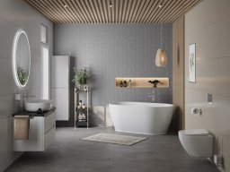 Ванна акриловая отдельностоящая BelBagno ВВ413-MATT