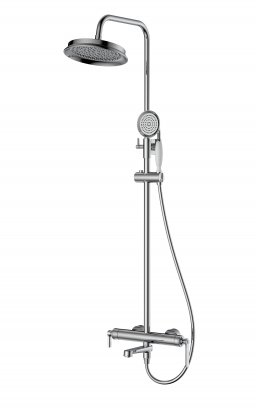 Душевая стойка со смесителем и изливом BelBagno BOHEME-VSCM