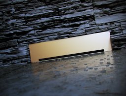 Пристенный трап 360 мм PESTAN Confluo Wall Gold