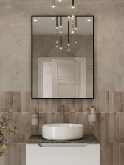 Зеркало в алюминиевой раме BelBagno SPC-AL