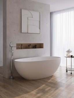 Ванна из искусственного камня Solid Surface CEZARES CZR-RELAX2.0-170-80-56-SSB