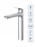 Смеситель для накладной раковины BelBagno DUE-LMC-CRM-W0