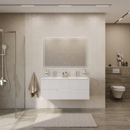 Мебель для ванной CEZARES DUET-N 120 см с двумя ящиками и двумя чашами