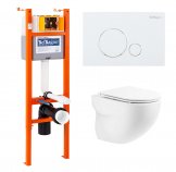 Комплект инсталляции BELBAGNO BB004-40 EXPERT с унитазом ONDA и клавишей смыва