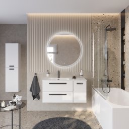Мебель для ванной CEZARES ECO-CER-N с двумя  ящиками и одной дверцей, левосторонняя, правосторонняя 100, 120 см