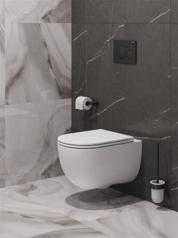 Унитаз подвесной безободковый с сиденьем и смывом TORNADO BelBagno ETNA