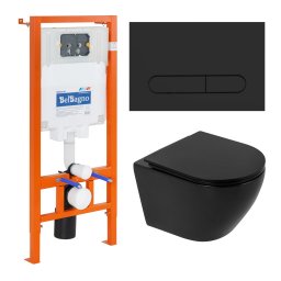 Комплект инсталляции BELBAGNO BB002-80 с унитазом COLORATO и клавишей смыва
