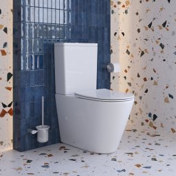 Унитаз-компакт безободковый с сиденьем и смывом TORNADO BelBagno FLAY-TOR
