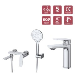 Комплект смесителей для ванной комнаты CEZARES COMFORT-VD/LS-01