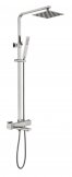 Душевая стойка с термостатическим смесителем и изливом BelBagno KRAFT-VSCM-T-IN
