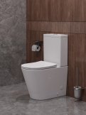 Унитаз-компакт безободковый с сиденьем и смывом TORNADO CEZARES LINER-TOR