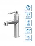 Смеситель для раковины без донного клапана BelBagno BOHEME-LVM-W0