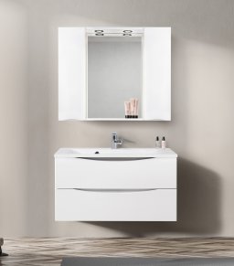 Зеркальный шкаф BELBAGNO MARINO-SPC-1000/750-2A-BL-P