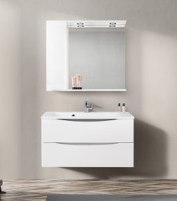 Зеркальный шкаф BELBAGNO MARINO-SPC-900/750-1A-BL-P