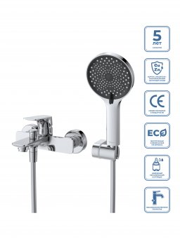 Смеситель для ванны и душа BelBagno MARINO-VASM-CRM