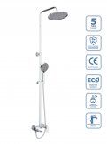 Душевая стойка со смесителем и изливом BelBagno MARINO-VSCM