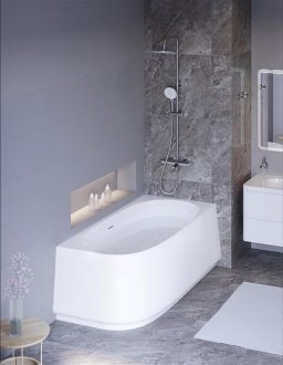 Акриловая ванна угловая CEZARES CZR-LUX-CORNER-165-80-58
