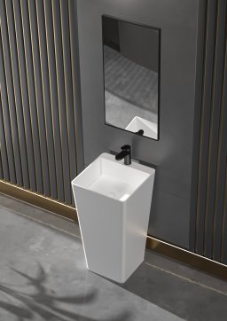 Напольная раковина из искусственного камня Solid Surface CEZARES CZR-LINER-450/820-LV-SS