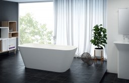  Ванна из искусственного мрамора CEZARES TITAN-SQUARE-170-70-57