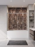 Душевая шторка на ванну BELBAGNO UNIQUE-VF-2