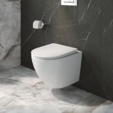 Унитаз подвесной безободковый с сиденьем и смывом TORNADO BelBagno UNO-TOR